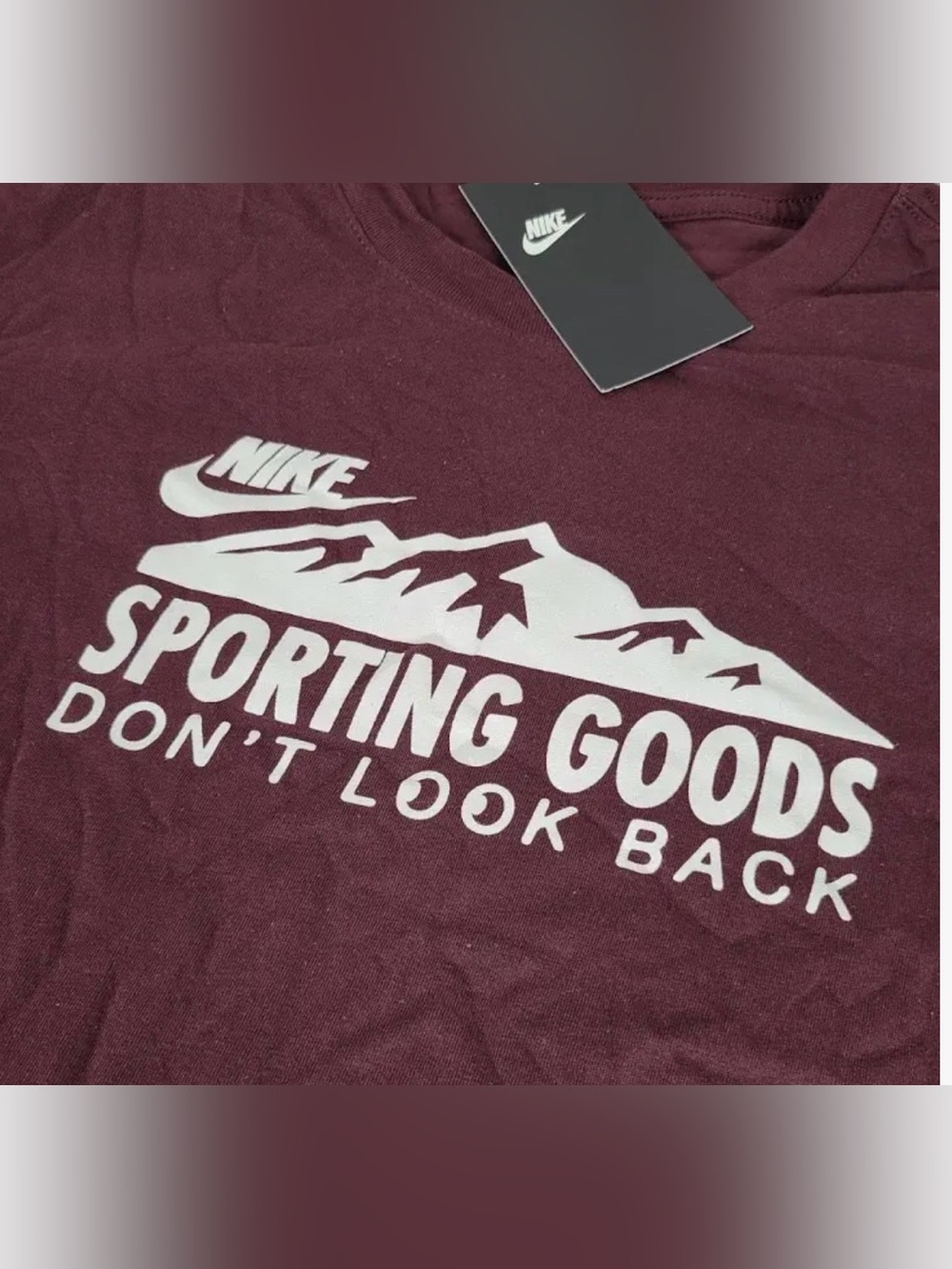 NWT Nike Mens Neutrals Crush Tee Sporting Goods Don't Look Back Burgundy Sz 2XL